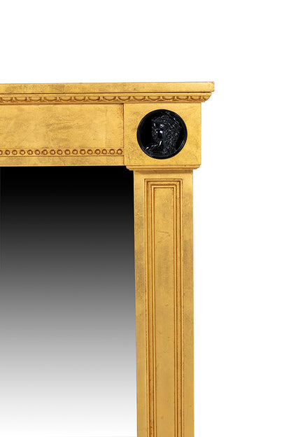 Empire Style Giltwood Console Mirror