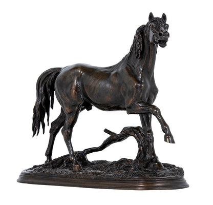 JULES MOIGNIEZ 'AN EQUESTRIAN BRONZE 'LE PERSAN ETALON', LATE 19TH CENTURY