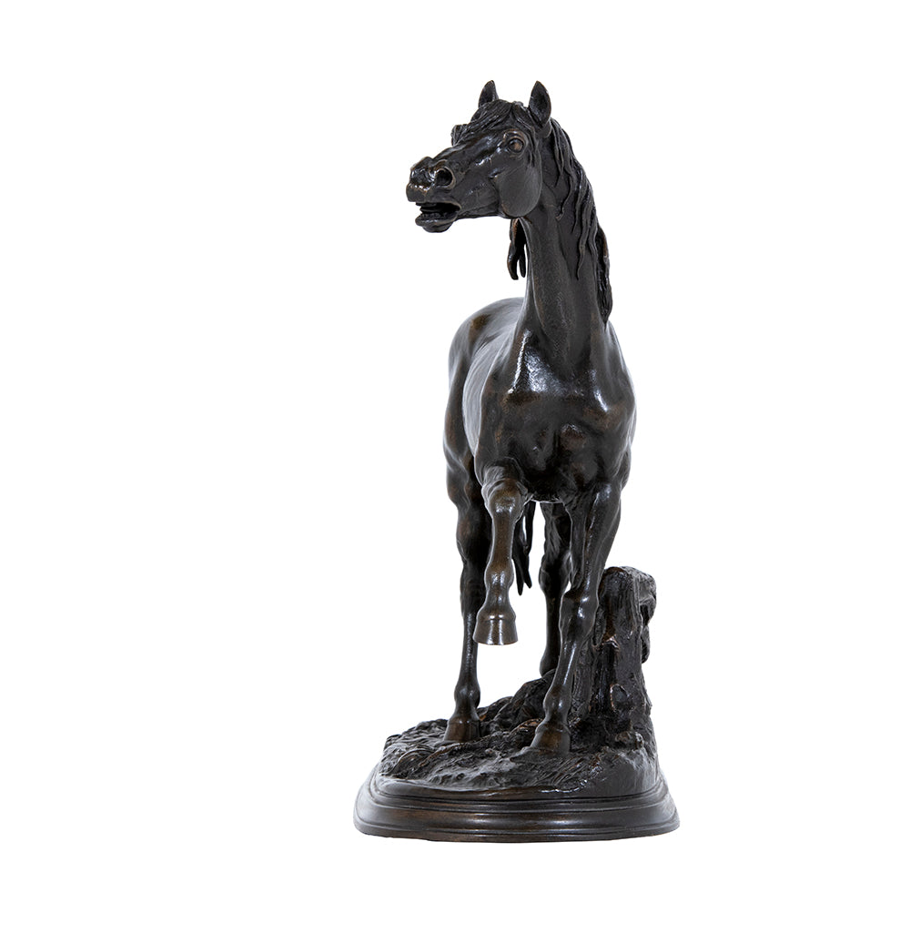 JULES MOIGNIEZ 'AN EQUESTRIAN BRONZE 'LE PERSAN ETALON', LATE 19TH CENTURY