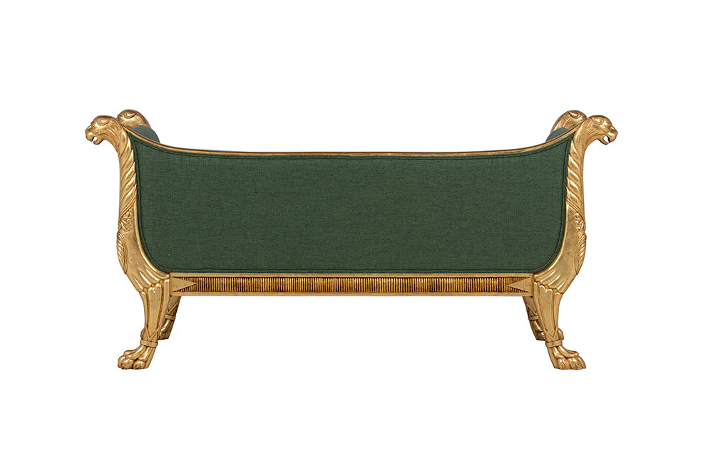 brights of nettlebed sofa in green fabric