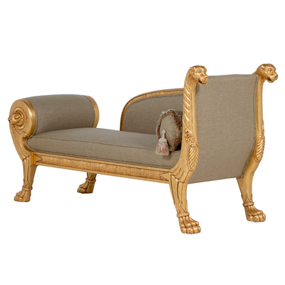 gillows style chaise in wemyss evita harvest