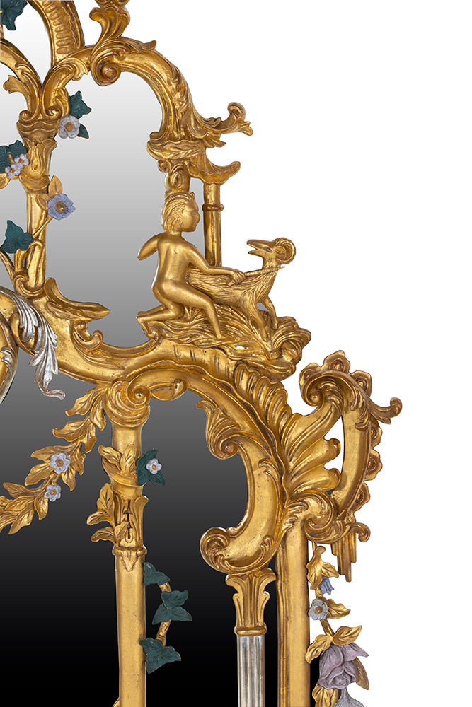 Thomas Johnson Style Mirror Water Gilded in Gold Leaf