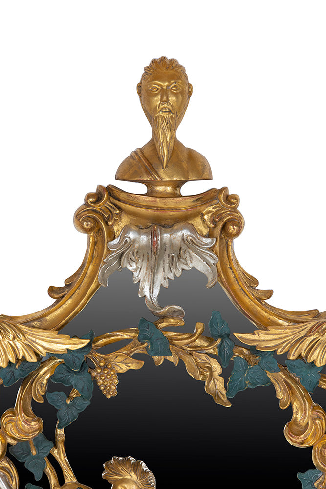 Thomas Johnson Style Mirror Water Gilded in Gold Leaf