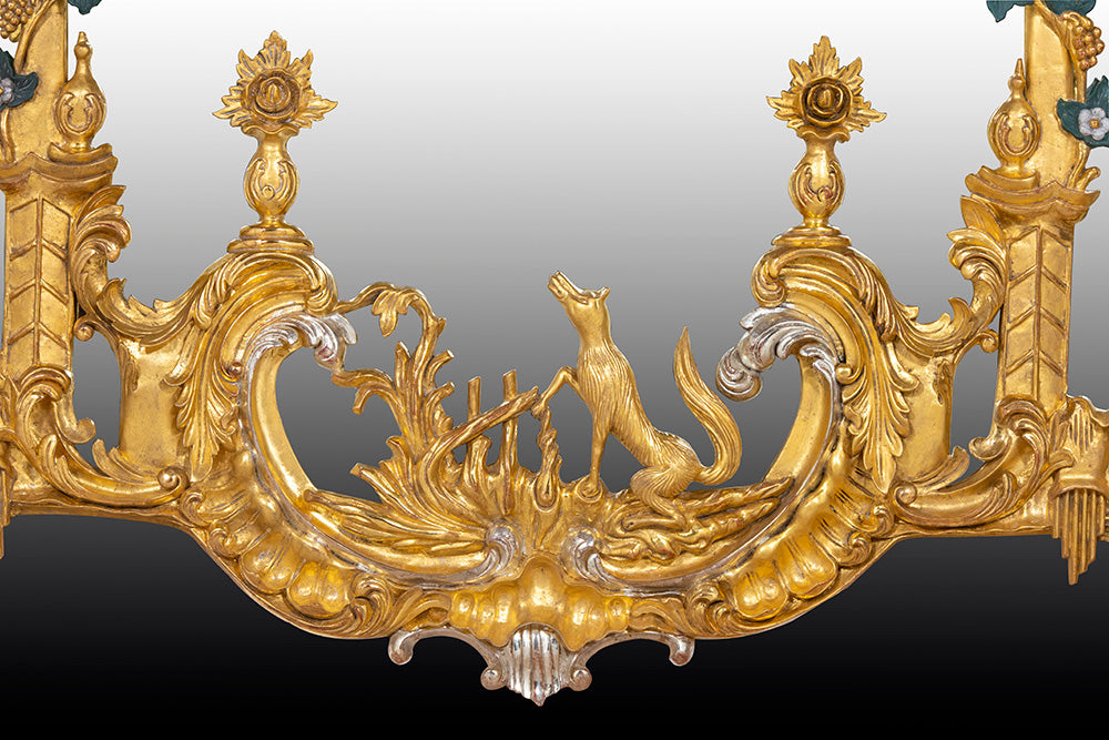 Thomas Johnson Style Mirror Water Gilded in Gold Leaf