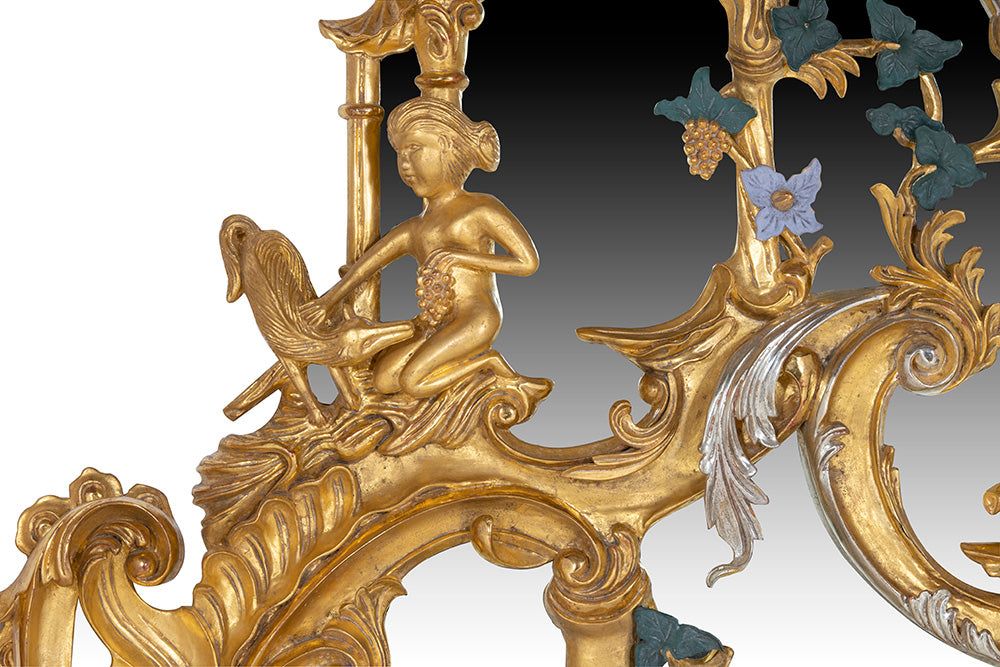 Thomas Johnson Style Mirror Water Gilded in Gold Leaf