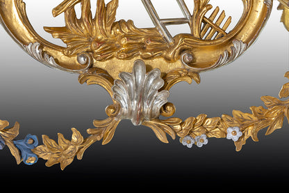 Thomas Johnson Style Mirror Water Gilded in Gold Leaf