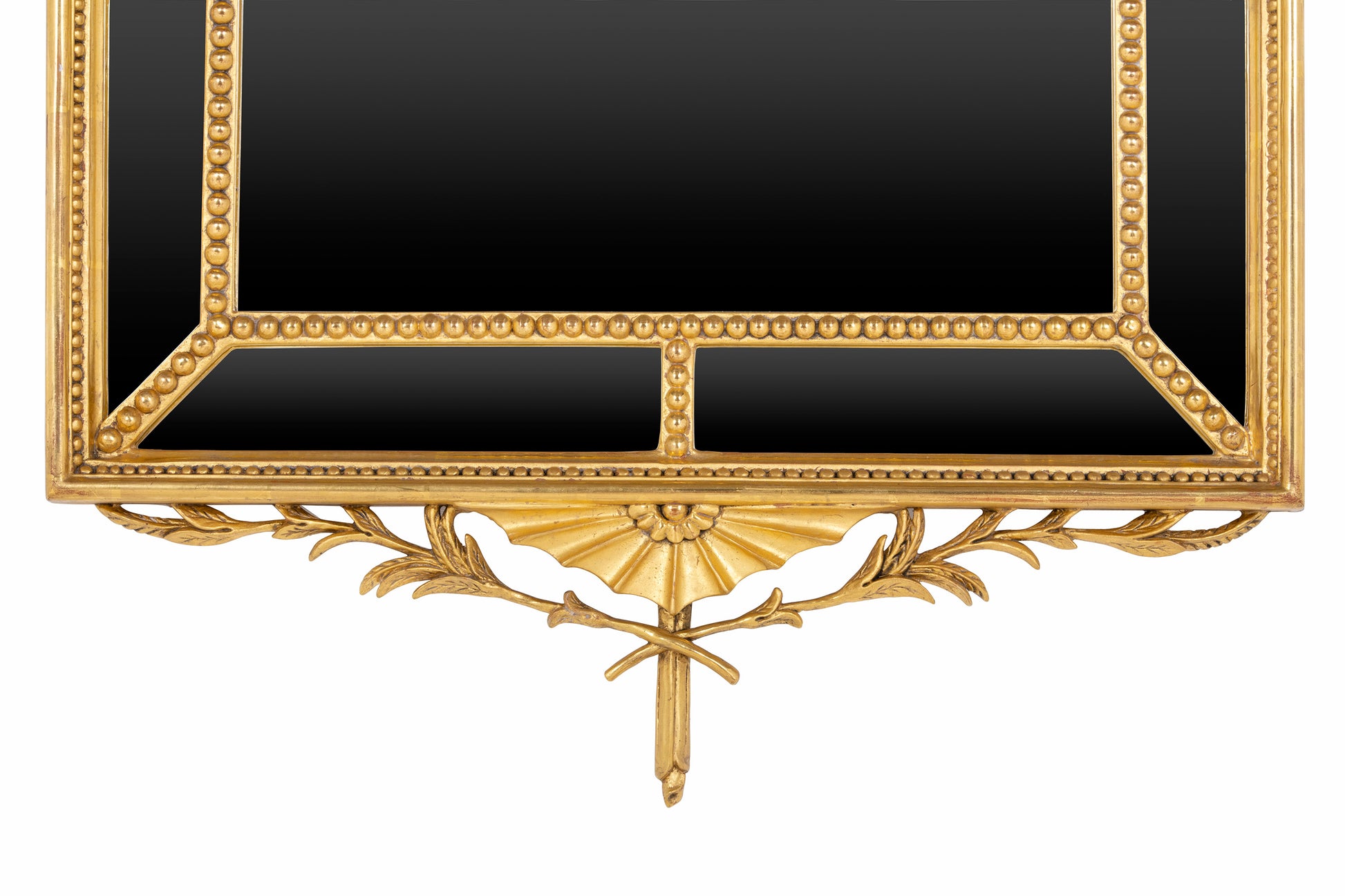 Beautiful George III Inspired Hepplewhite Style Water Gilded Mirror